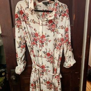 Floral Shirt Dress